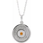 Disc Necklace or Pendant