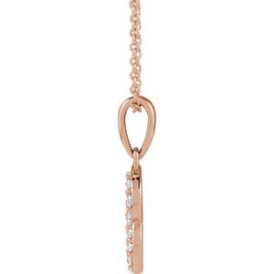 Accented Initial Necklace or Pendant