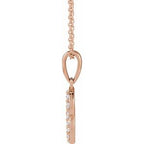 Accented Initial Necklace or Pendant