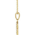 Accented Initial Necklace or Pendant