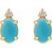 Accented Cabochon Earrings