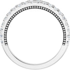 Claw-Prong Hidden Halo-Style Engagement Ring or Band