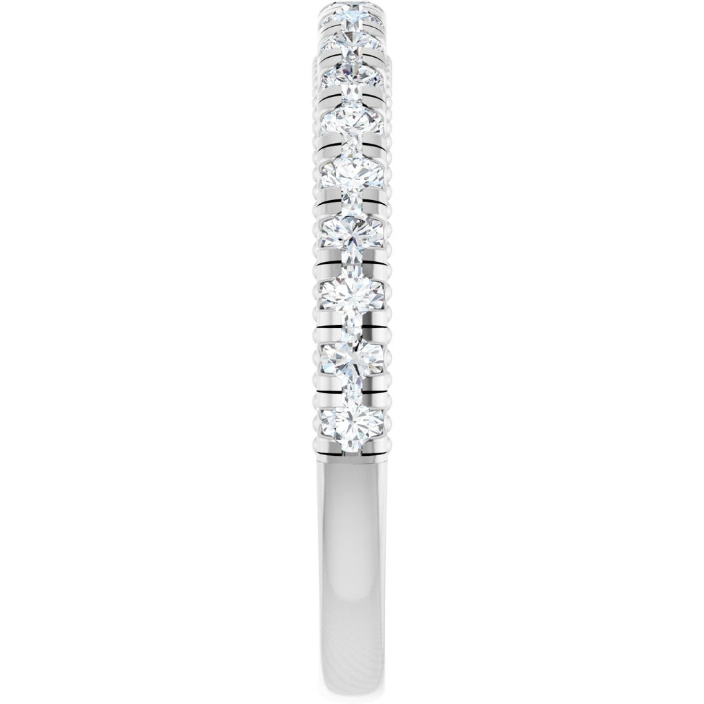 Claw-Prong Hidden Halo-Style Engagement Ring or Band