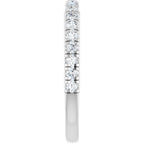 Claw-Prong Hidden Halo-Style Engagement Ring or Band
