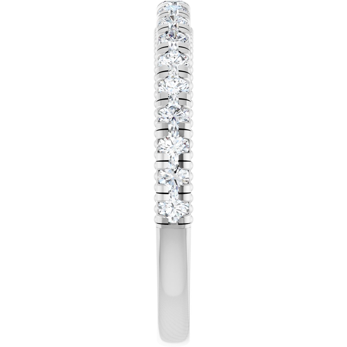 Claw-Prong Hidden Halo-Style Engagement Ring or Band
