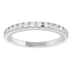 Claw-Prong Hidden Halo-Style Engagement Ring or Band