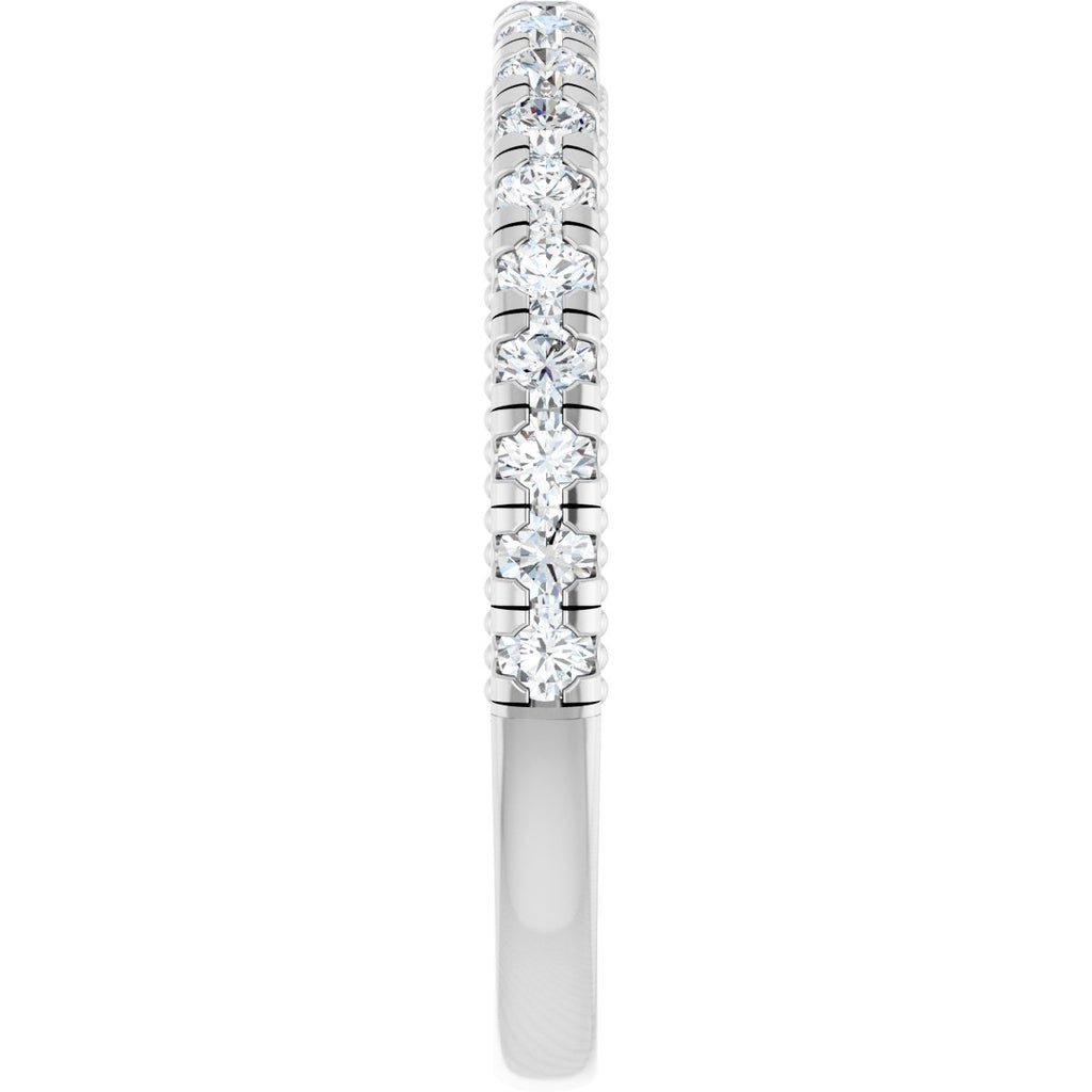 Claw-Prong Hidden Halo-Style Engagement Ring or Band