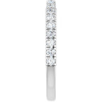 Claw-Prong Hidden Halo-Style Engagement Ring or Band