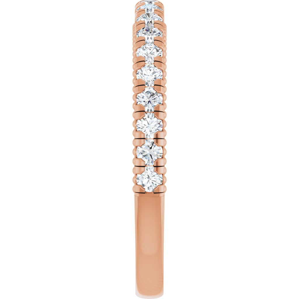 Claw-Prong Hidden Halo-Style Engagement Ring or Band