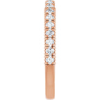 Claw-Prong Hidden Halo-Style Engagement Ring or Band