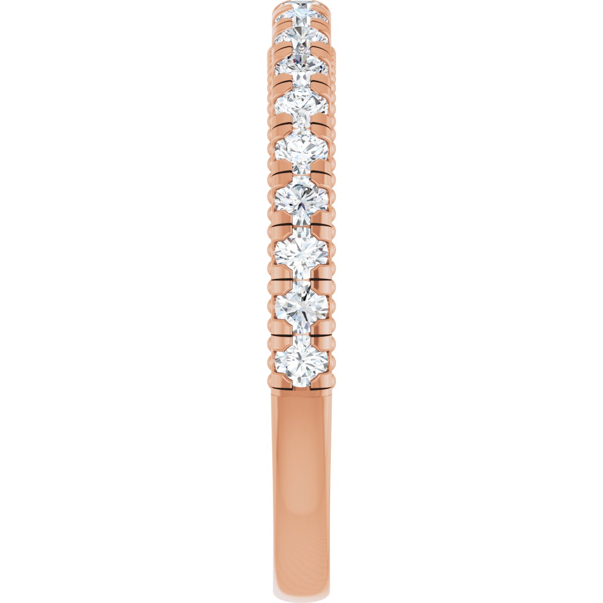 Claw-Prong Hidden Halo-Style Engagement Ring or Band