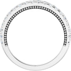 Claw-Prong Hidden Halo-Style Engagement Ring or Band