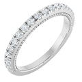Claw-Prong Hidden Halo-Style Engagement Ring or Band