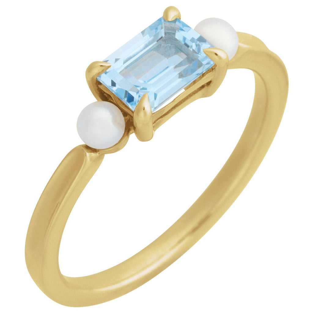 Accented Pearl Ring