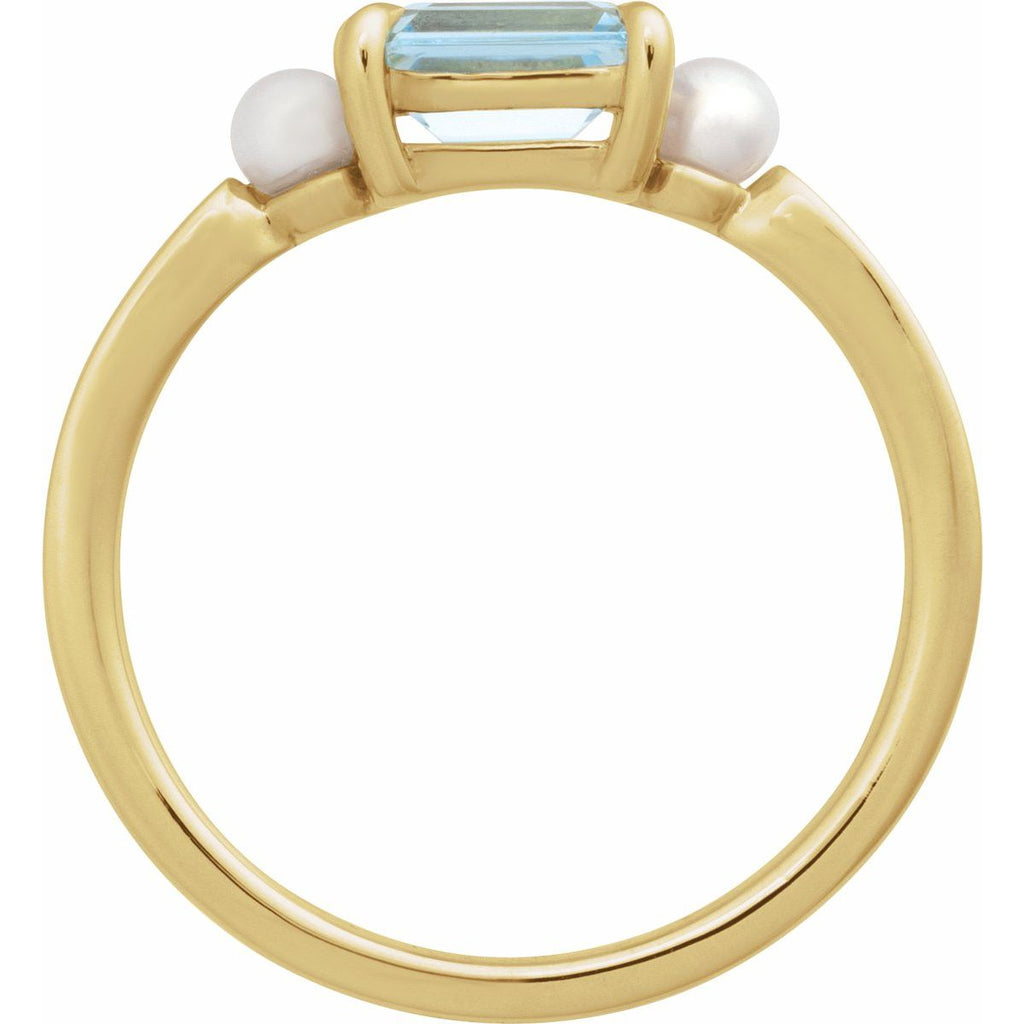 Accented Pearl Ring