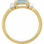 Accented Pearl Ring