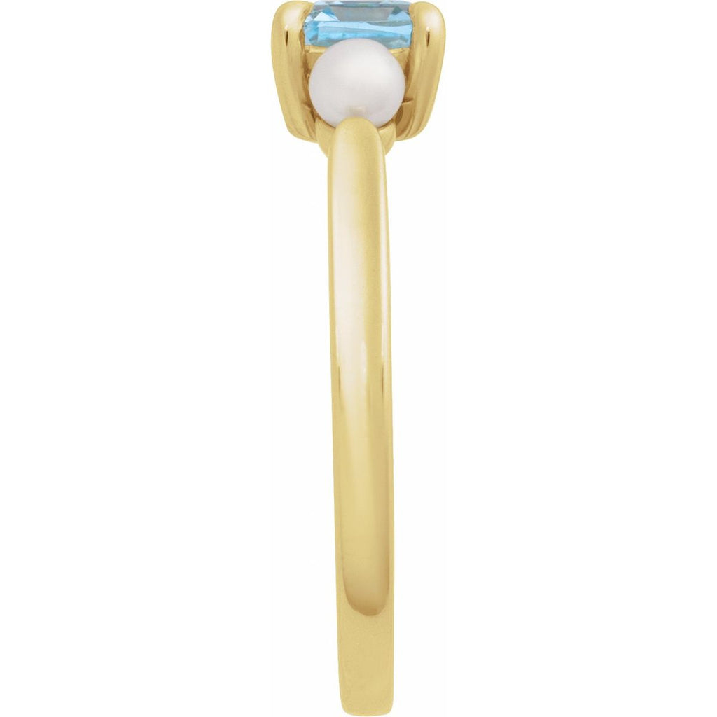 Accented Pearl Ring