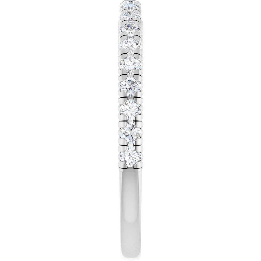 Claw-Prong Hidden Halo-Style Engagement Ring or Band