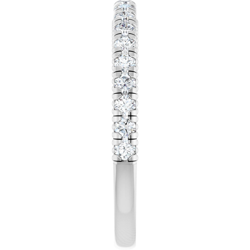 Claw-Prong Hidden Halo-Style Engagement Ring or Band