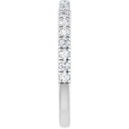 Claw-Prong Hidden Halo-Style Engagement Ring or Band
