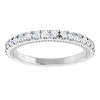 Claw-Prong Hidden Halo-Style Engagement Ring or Band
