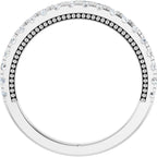 Claw-Prong Hidden Halo-Style Engagement Ring or Band