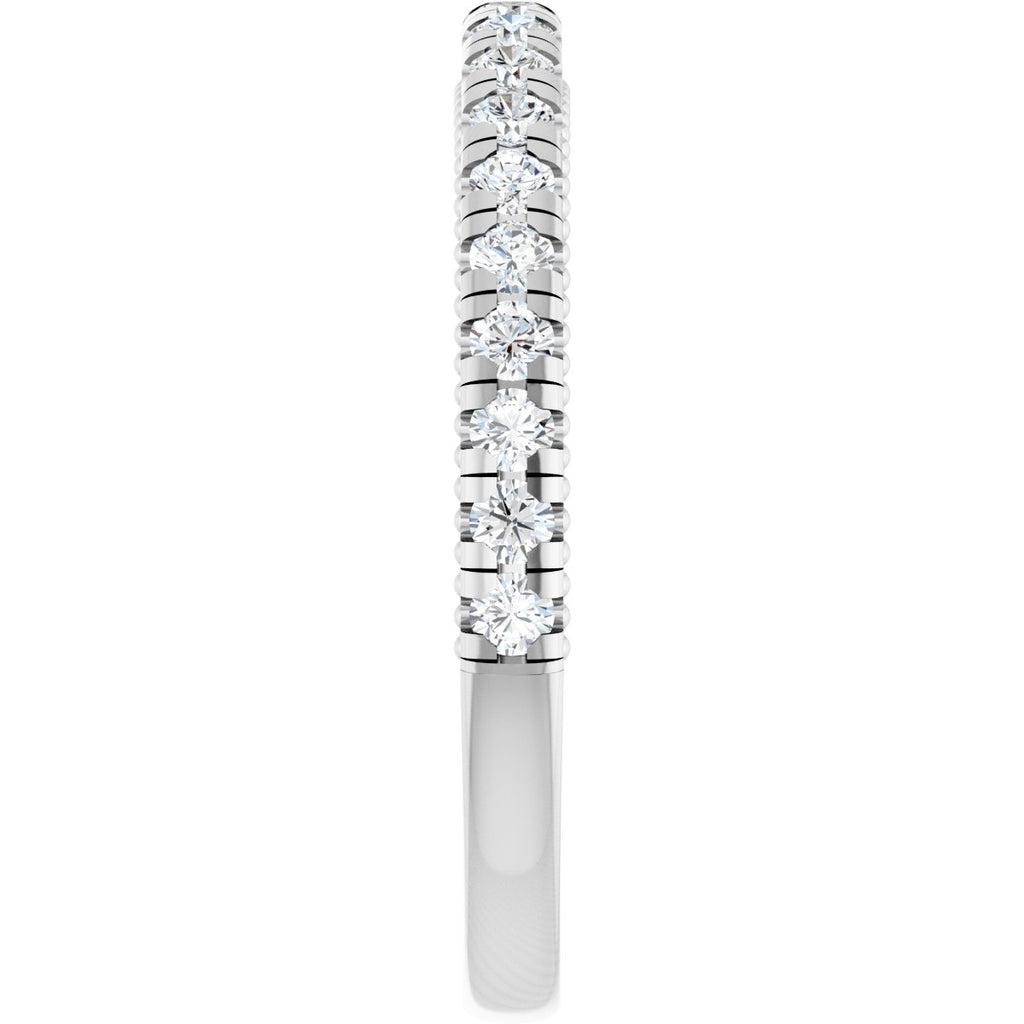 Claw-Prong Hidden Halo-Style Engagement Ring or Band