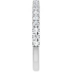 Claw-Prong Hidden Halo-Style Engagement Ring or Band
