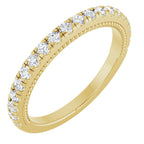 Claw-Prong Hidden Halo-Style Engagement Ring or Band