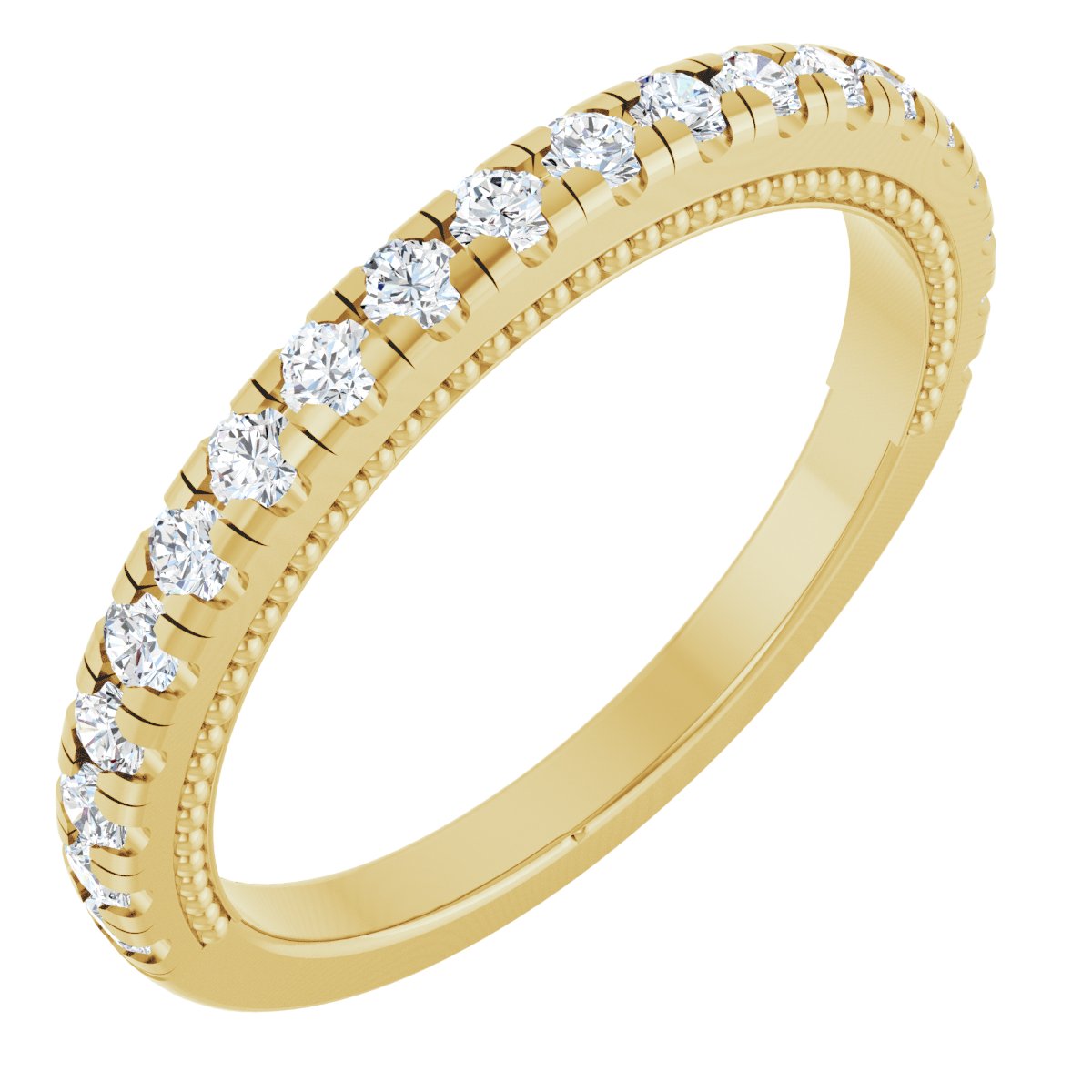 Claw-Prong Hidden Halo-Style Engagement Ring or Band