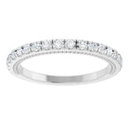 Claw-Prong Hidden Halo-Style Engagement Ring or Band