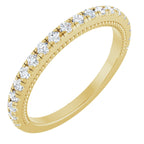 Claw-Prong Hidden Halo-Style Engagement Ring or Band