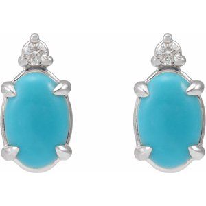Accented Cabochon Earrings