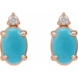 Accented Cabochon Earrings