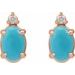 Accented Cabochon Earrings