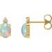 Accented Cabochon Earrings