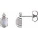 Accented Cabochon Earrings