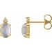 Accented Cabochon Earrings