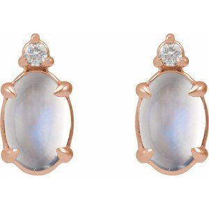 Accented Cabochon Earrings