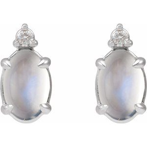 Accented Cabochon Earrings