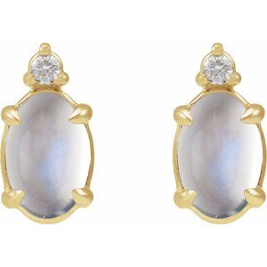 Accented Cabochon Earrings