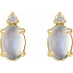 Accented Cabochon Earrings