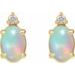 Accented Cabochon Earrings