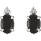 Accented Cabochon Earrings
