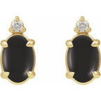 Accented Cabochon Earrings