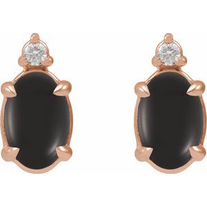 Accented Cabochon Earrings