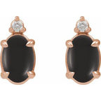 Accented Cabochon Earrings