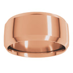 Beveled-Edge Comfort-Fit Half Round Band