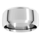Beveled-Edge Comfort-Fit Half Round Band