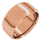 Beveled-Edge Comfort-Fit Half Round Band